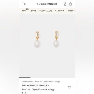 Tuckernuck pearl drop earrings
